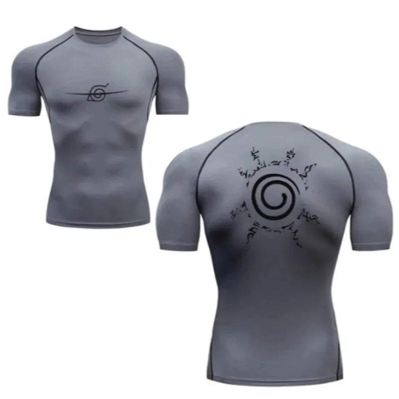 Men's Compression Shirt Trend Sports Quick-drying T-shirt Fitness Fashion Running Sports Underwear Stretch T-shirt