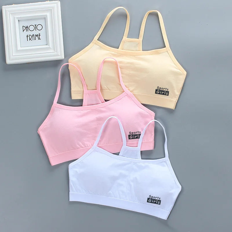 Bra for Girls Underwear 9 12 15 Years Old Push Up Sports Bra Teens Top Kids Bralette Teenagers Tops for Girls Undergarment