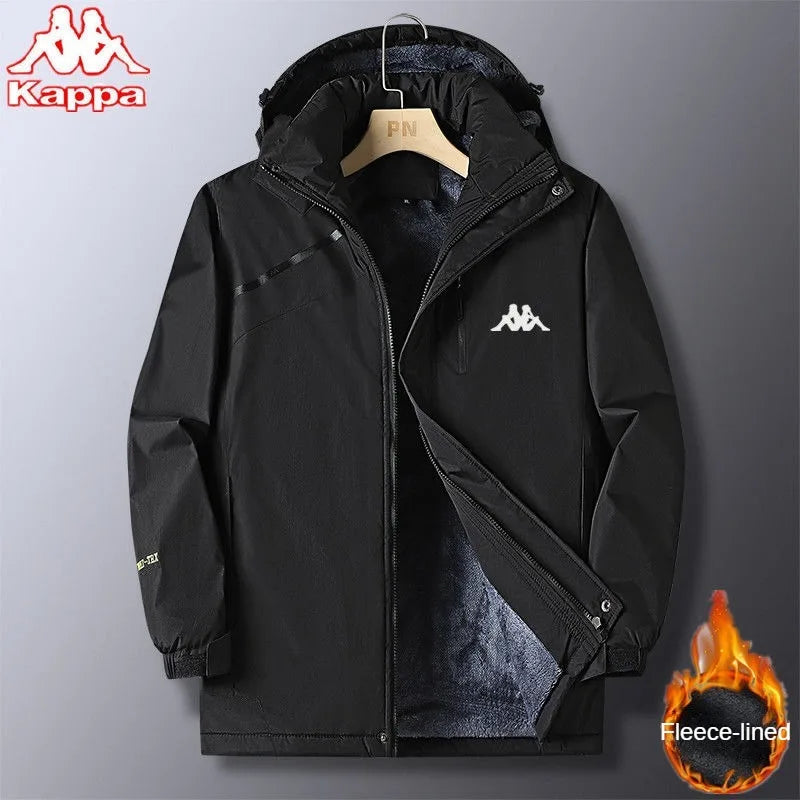 Kappa Jacket Men's Autumn Winter 2024 New Luxury Brand Loose Windbreaker Outdoor Multi-pocket Windproof Waterproof Jackets Top