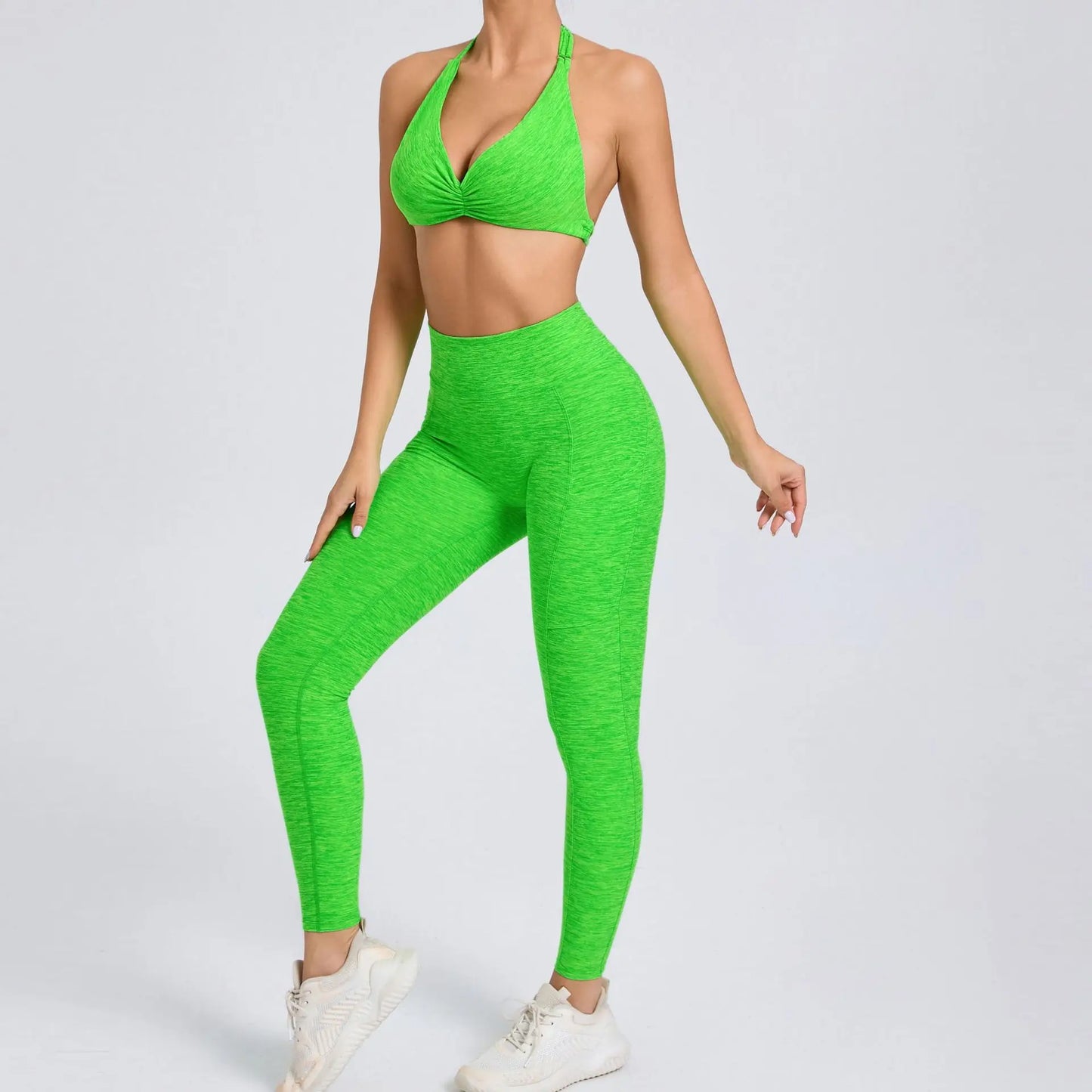 Sexy 2PCS Yoga Set Gym Suits with Shorts Crop Top Sports Bra Women Tracksuit Shorts 2 Pieces Running Clothing Fitness Clothing