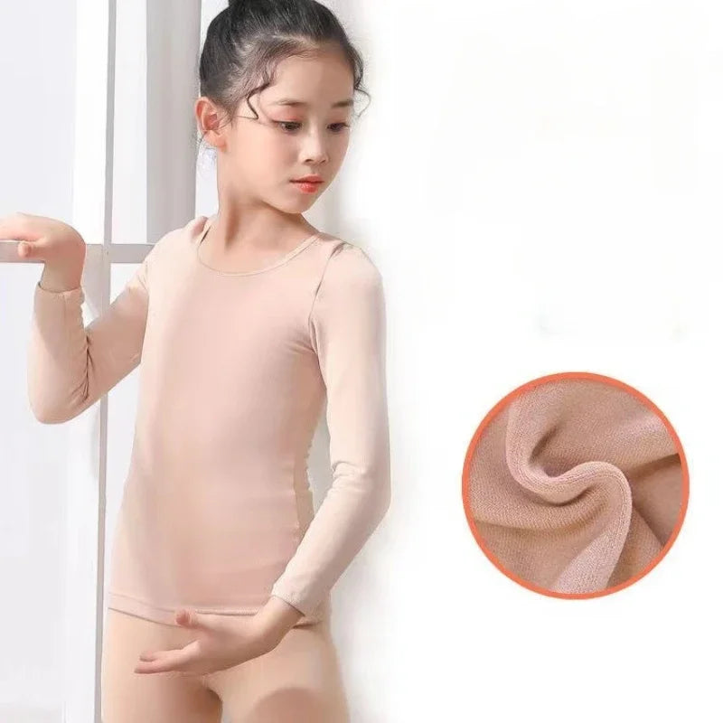 Girls Nude Leotard Tops Seamless Camisole Leotards Undergarment for Ballet Dance Gymnastics Skating with Adjustable Straps